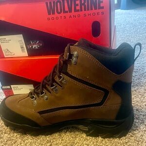 Wolverine Brown and black hiking/work boots, new in boxes with tags on.